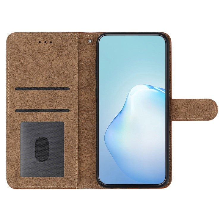 For Samsung Galaxy A23 5G (Global Version) / 4G Retro Style Anti-scratch Phone Wallet Case Skin-touch Feeling PU Leather Flip Cover Stand - Black