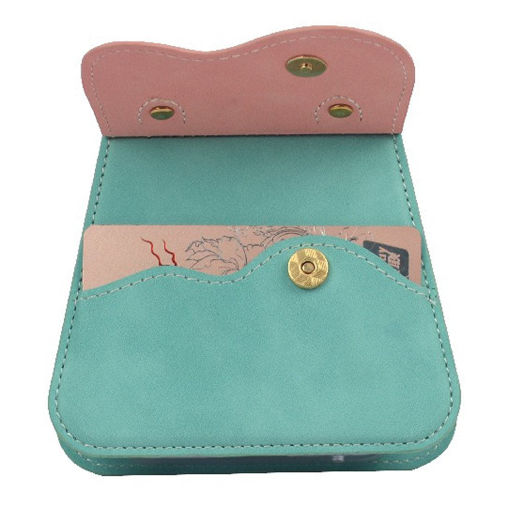 For Samsung Galaxy Z Flip7 FE 5G / Z Flip6 5G Case Card Slot Kickstand Leather+PC Crossbody Phone Handbag - Pink
