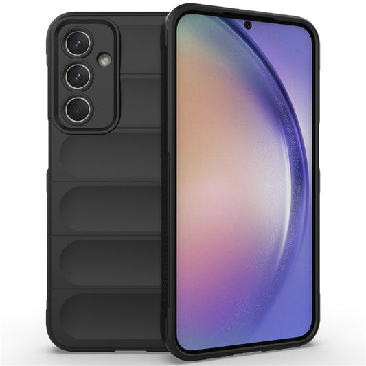 For Samsung Galaxy M35 5G Case Soft TPU Shockproof Mobile Phone Cover - Black