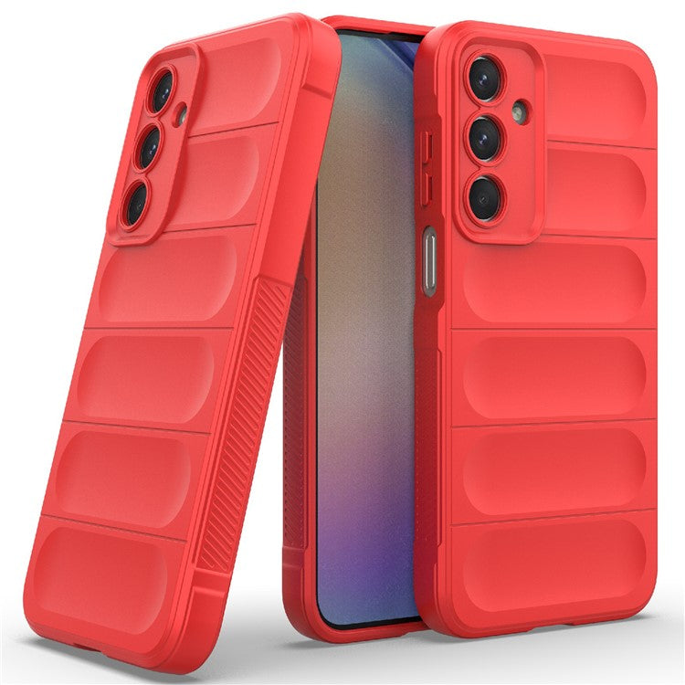 For Samsung Galaxy M35 5G Case Soft TPU Shockproof Mobile Phone Cover - Red