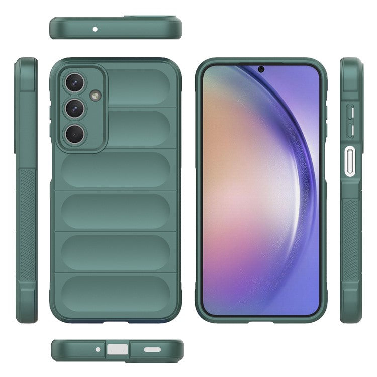 For Samsung Galaxy M35 5G Case Soft TPU Shockproof Mobile Phone Cover - Green