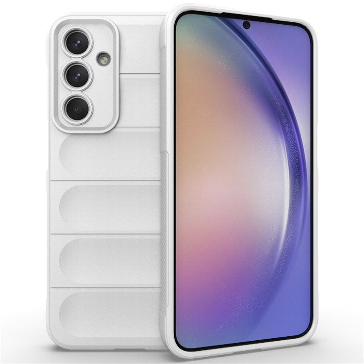 For Samsung Galaxy M35 5G Case Soft TPU Shockproof Mobile Phone Cover - White