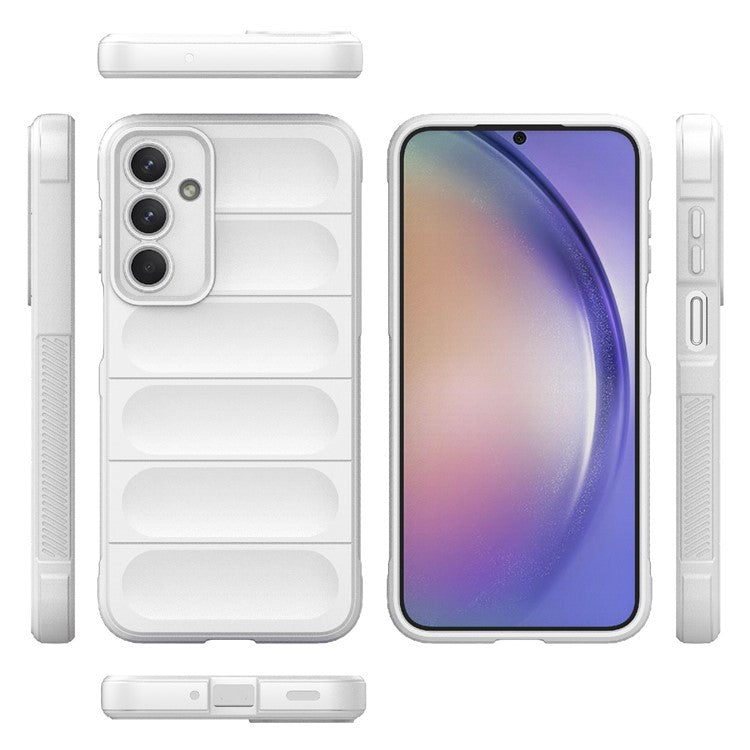 For Samsung Galaxy M35 5G Case Soft TPU Shockproof Mobile Phone Cover - White