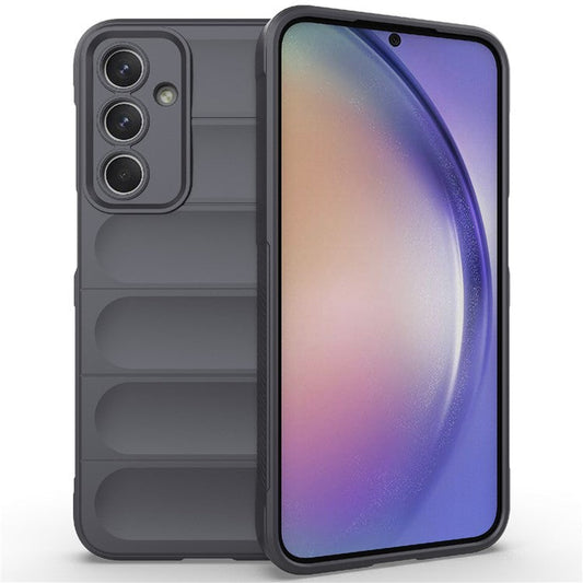 For Samsung Galaxy M35 5G Case Soft TPU Shockproof Mobile Phone Cover - Dark Grey