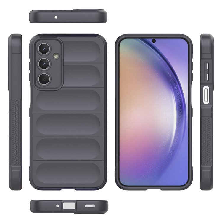 For Samsung Galaxy M35 5G Case Soft TPU Shockproof Mobile Phone Cover - Dark Grey