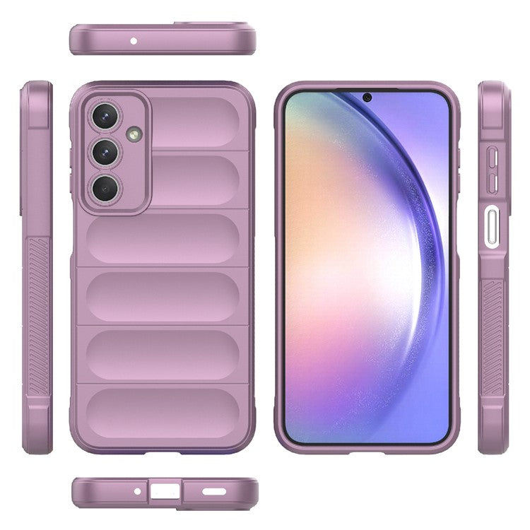 For Samsung Galaxy M35 5G Case Soft TPU Shockproof Mobile Phone Cover - Light Purple