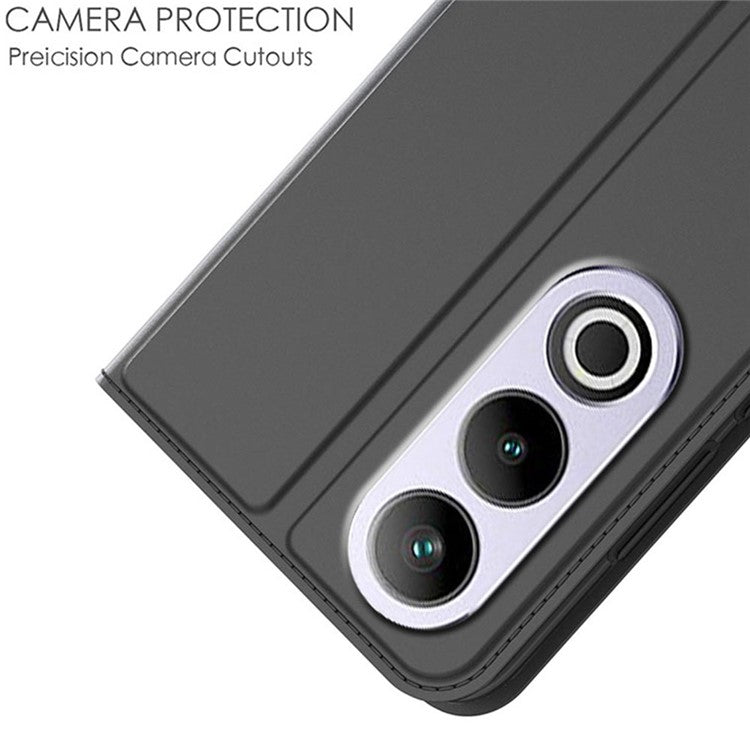 For OnePlus Ace 3V 5G Case Leather+TPU Phone Cover Card Slots Magnetic Closure - Black