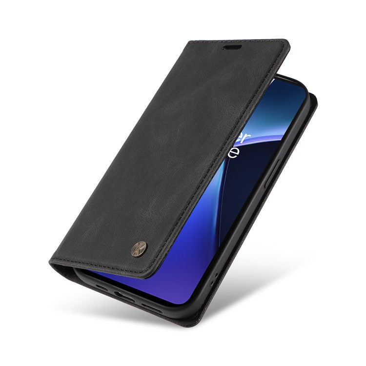 YIKATU YK-004 For OnePlus Nord CE4 Lite 5G / Oppo K12x 5G (China) Case Leather Phone Cover Wallet with Card Holder - Black