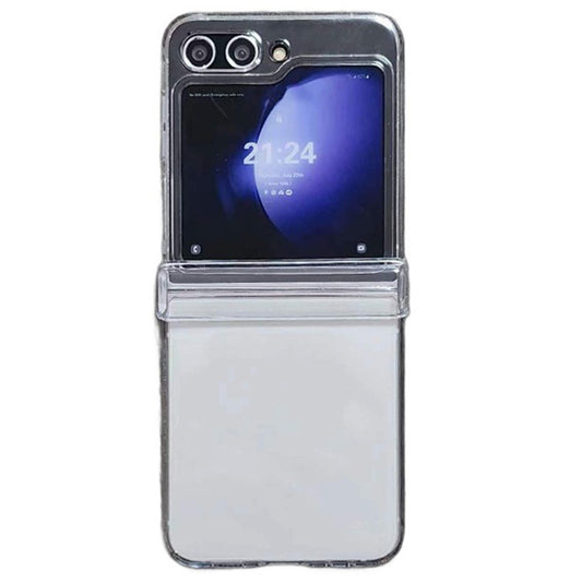 For Samsung Galaxy Z Flip7 FE 5G / Z Flip6 5G Transparent Case Hinge Protection Ultra-Thin Hard PC Phone Cover