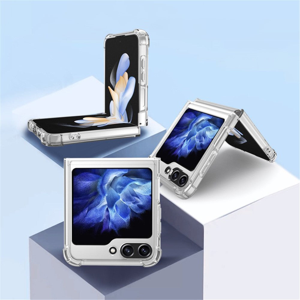 For Samsung Galaxy Z Flip7 FE 5G / Z Flip6 5G Case Transparent Hard Acrylic Phone Cover Shockproof Protection