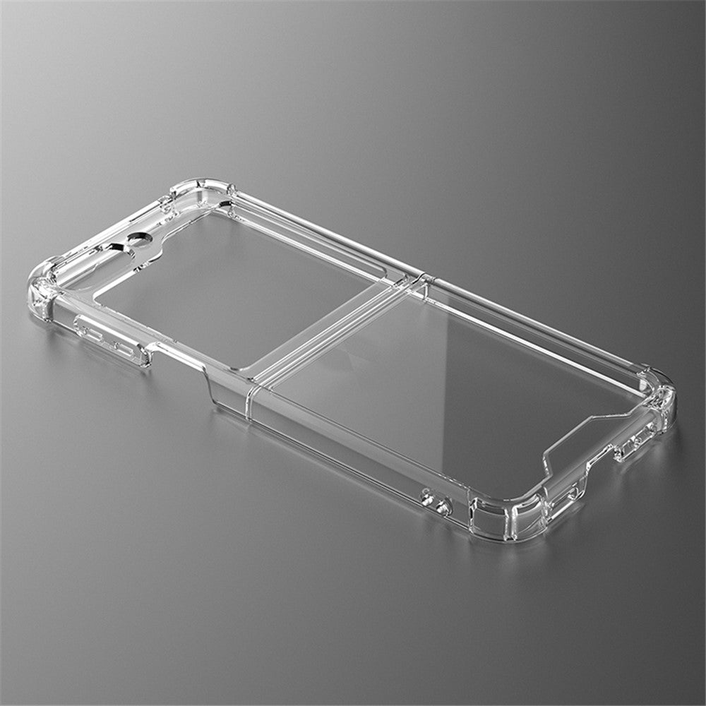 For Samsung Galaxy Z Flip7 FE 5G / Z Flip6 5G Case Transparent Hard Acrylic Phone Cover Shockproof Protection