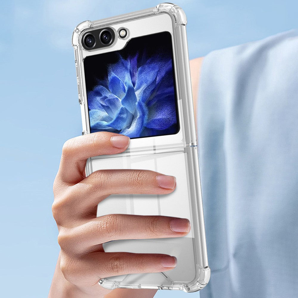 For Samsung Galaxy Z Flip7 FE 5G / Z Flip6 5G Case Transparent Hard Acrylic Phone Cover Shockproof Protection