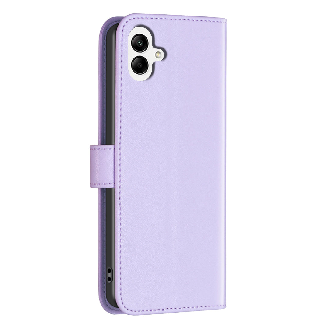 BINFEN COLOR BF17 For Samsung Galaxy A06 Leather Phone Case Wallet Cover - Purple