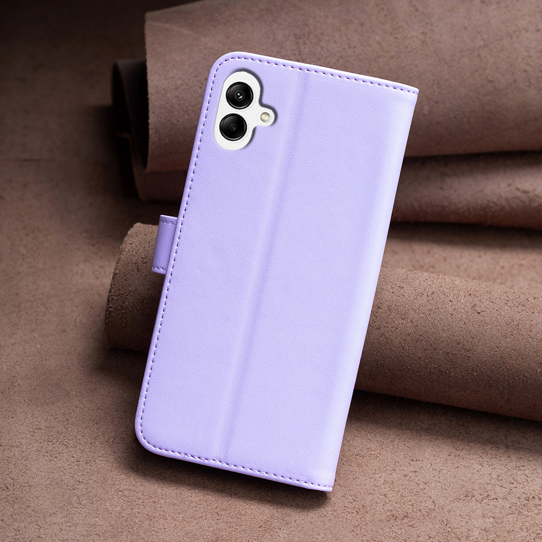 BINFEN COLOR BF17 For Samsung Galaxy A06 Leather Phone Case Wallet Cover - Purple