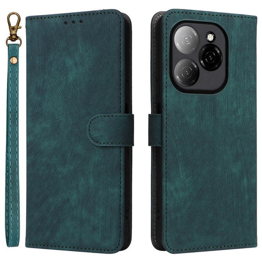 For TECNO Spark 20 Pro 5G / KJ8 Case RFID Blocking PU Leather Wallet Phone Cover - Green