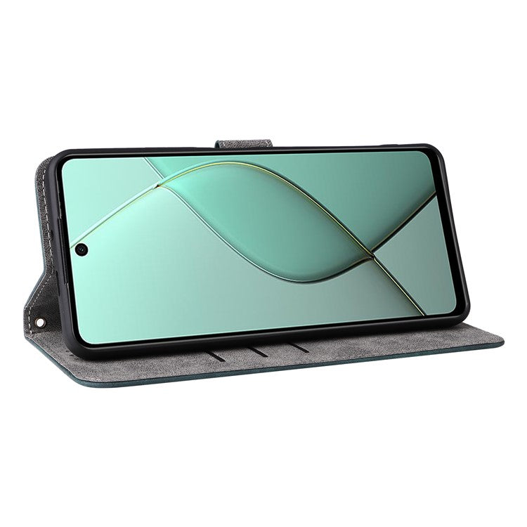 For TECNO Spark 20 Pro 5G / KJ8 Case RFID Blocking PU Leather Wallet Phone Cover - Green