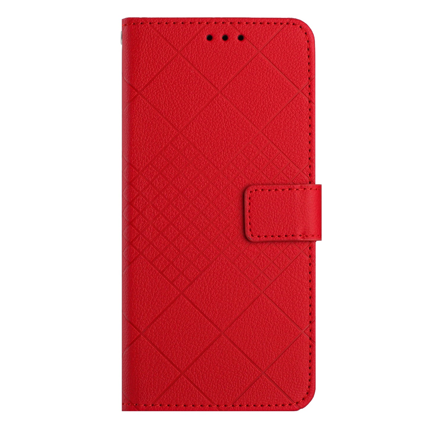 HT06 For Samsung Galaxy A16 5G / A16 4G Wallet Case PU Leather Flip Folio Phone Cover - Red