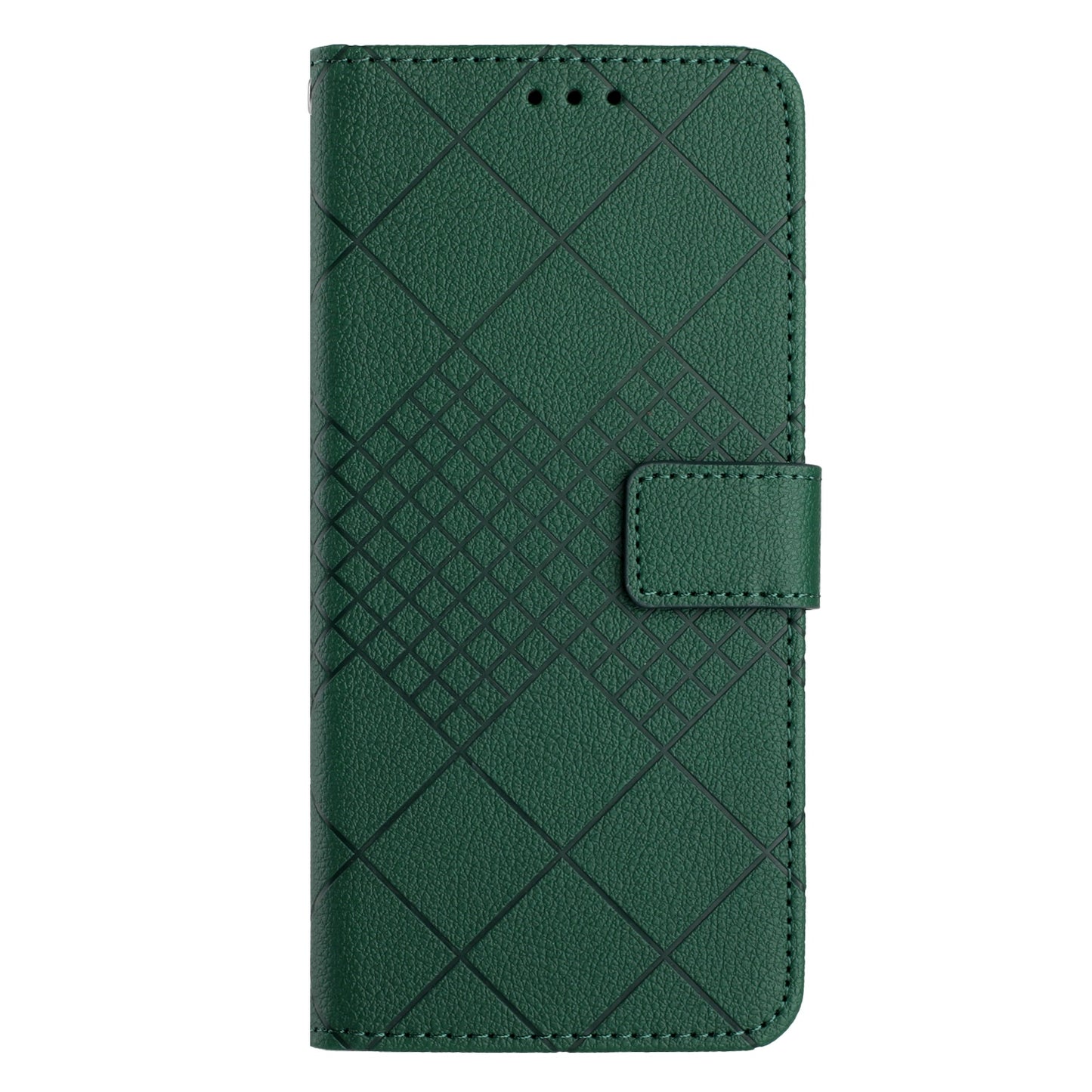 HT06 For Samsung Galaxy A16 5G / A16 4G Wallet Case PU Leather Flip Folio Phone Cover - Green