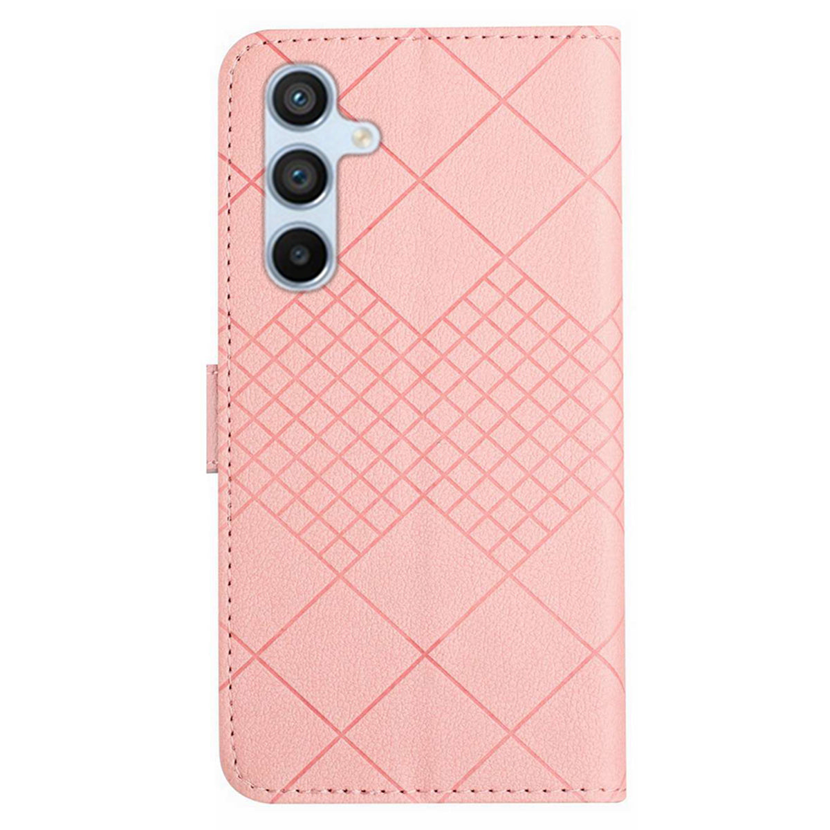HT06 For Samsung Galaxy A16 5G / A16 4G Wallet Case PU Leather Flip Folio Phone Cover - Pink