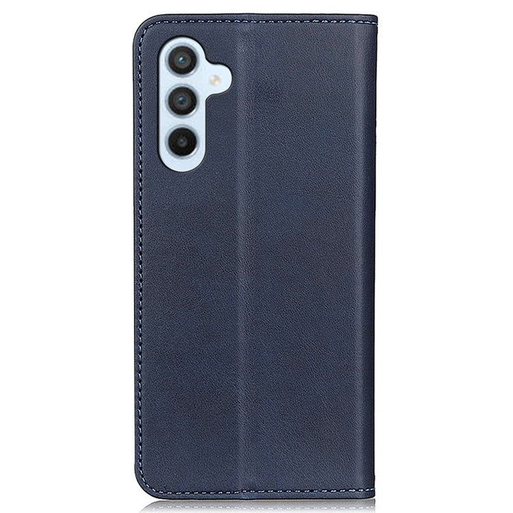 For Samsung Galaxy M35 5G Case Split Leather Flip Wallet Phone Cover - Blue