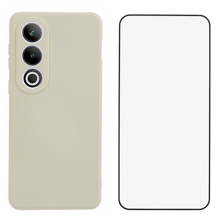 WANLONFENG RB2 Series for OnePlus Ace 3V 5G TPU Case Anti-drop Cover with Screen Protector - White