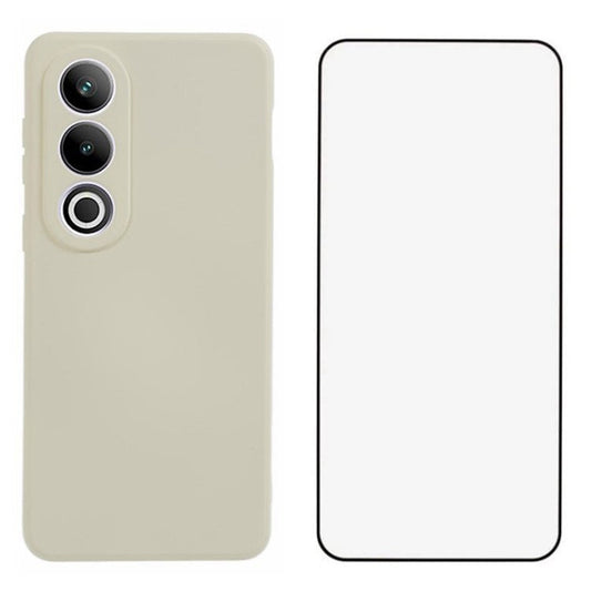 WANLONFENG RB2 Series for OnePlus Ace 3V 5G TPU Case Anti-drop Cover with Screen Protector - White