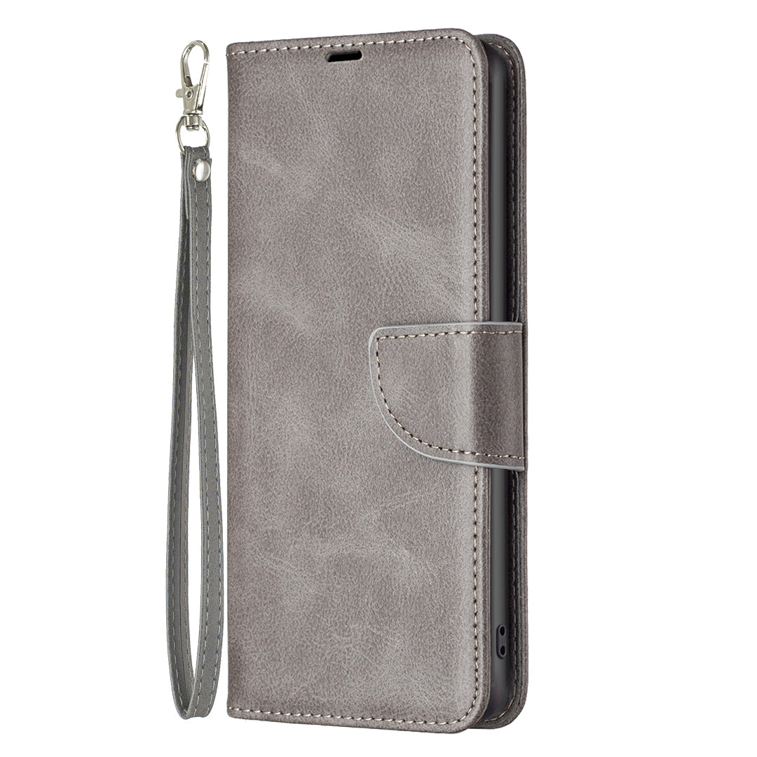 For Samsung Galaxy A16 5G / A16 4G Case Shockproof PU Leather Cover with Wallet Card Slots - Grey