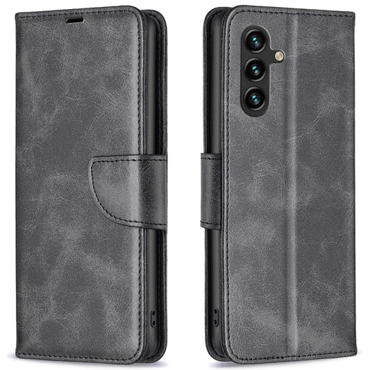 For Samsung Galaxy A16 5G / A16 4G Case Shockproof PU Leather Cover with Wallet Card Slots - Black