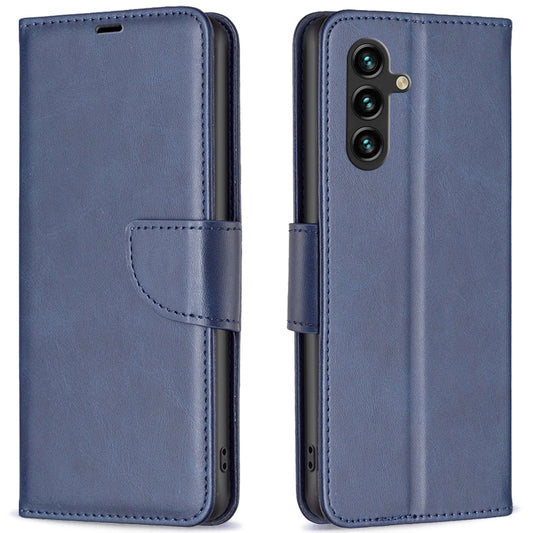 For Samsung Galaxy A16 5G / A16 4G Case Shockproof PU Leather Cover with Wallet Card Slots - Blue