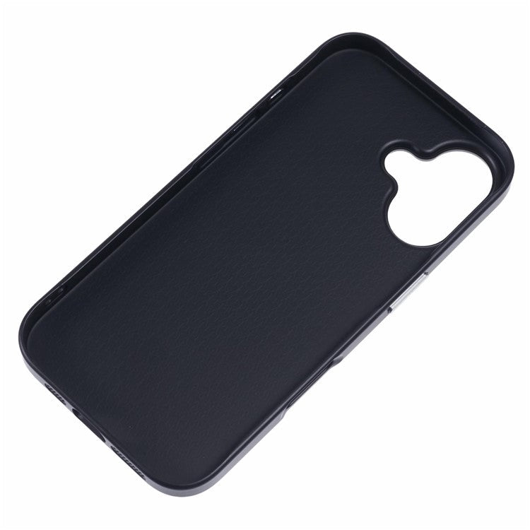 X-LEVEL For iPhone 16 Case Rhombus Splicing Hard PC Shockproof  Phone Cover - Black