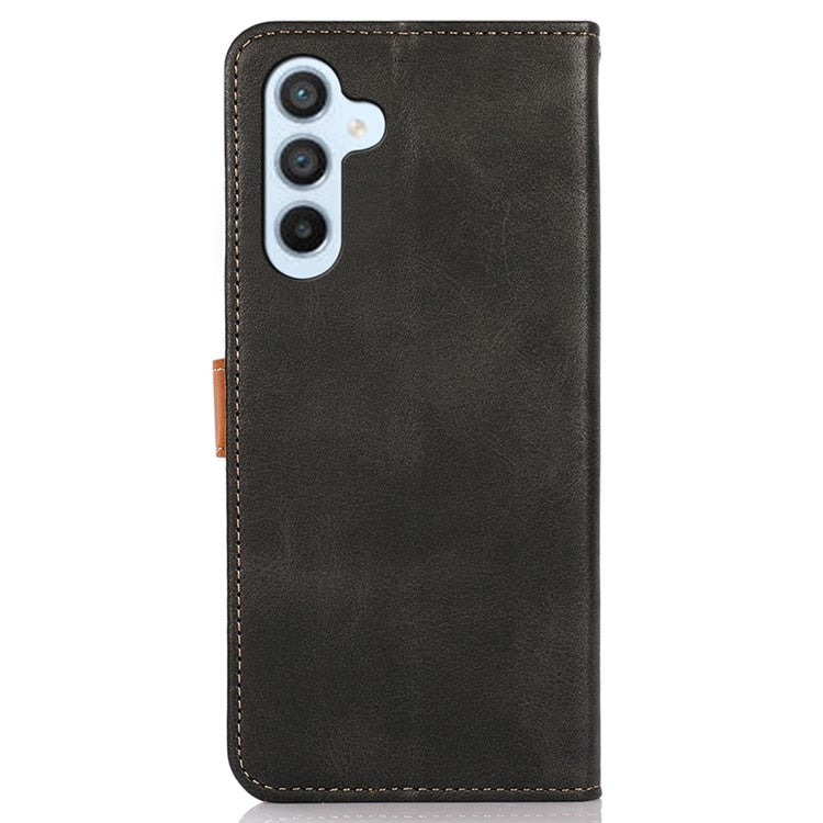 KHAZNEH For Samsung Galaxy M35 5G Wallet Phone Case Stand Leather Flip Cover - Black