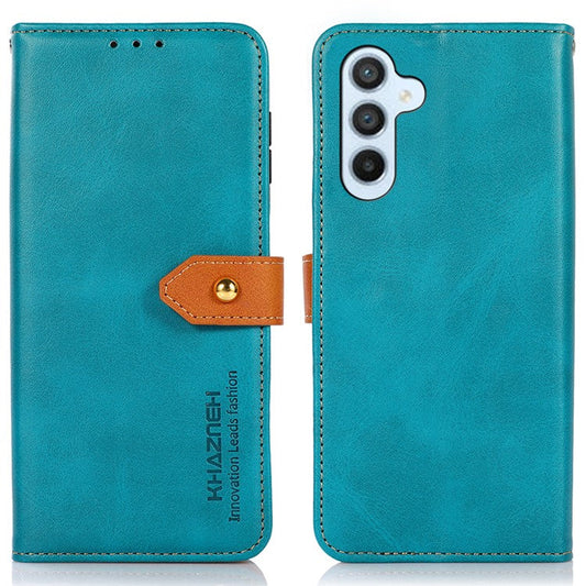 KHAZNEH For Samsung Galaxy M35 5G Wallet Phone Case Stand Leather Flip Cover - Blue