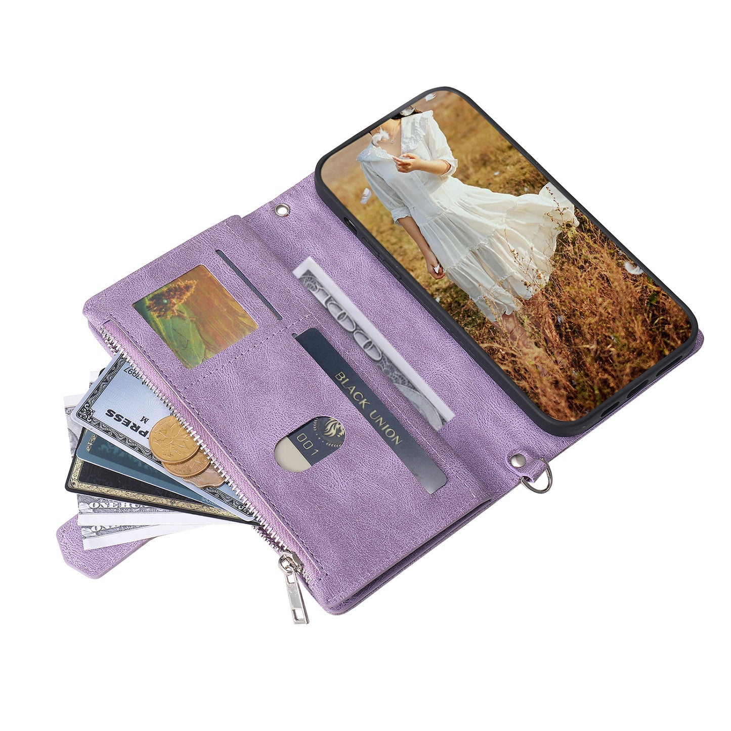 Style 005 For Samsung Galaxy A16 5G / A16 4G Wallet Case Rhombus Stitching Line PU Leather Phone Cover - Purple