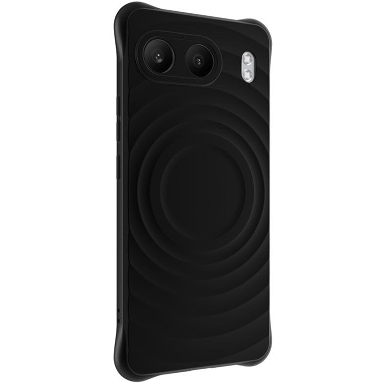 IMAK UC-6 Series for OnePlus Nord 4 TPU Case Water Drop Design Matte Anti-Fingerprint Cover - Matte Black