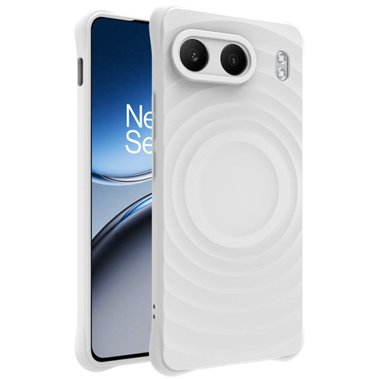 IMAK UC-6 Series for OnePlus Nord 4 TPU Case Water Drop Design Matte Anti-fingerprint Cover - Matte White