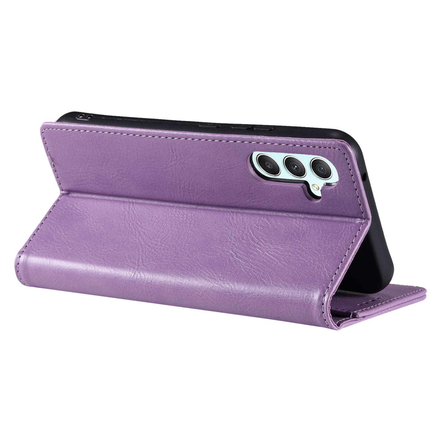 TTUDRCH Style 007 For Samsung Galaxy A16 5G / A16 4G Leather Case RFID Blocking Wallet Stand Phone Cover - Purple