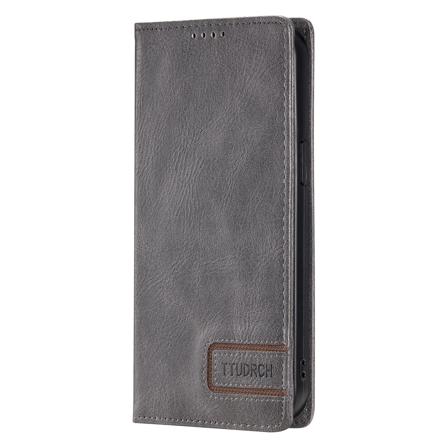 TTUDRCH Style 007 For Samsung Galaxy A16 5G / A16 4G Leather Case RFID Blocking Wallet Stand Phone Cover - Grey