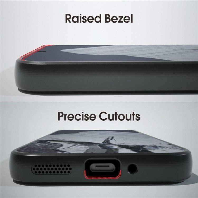 IBMRS For Google Pixel 9 Pro XL Case TPU+PC Phone Cover Shockproof Protection - Transparent Black