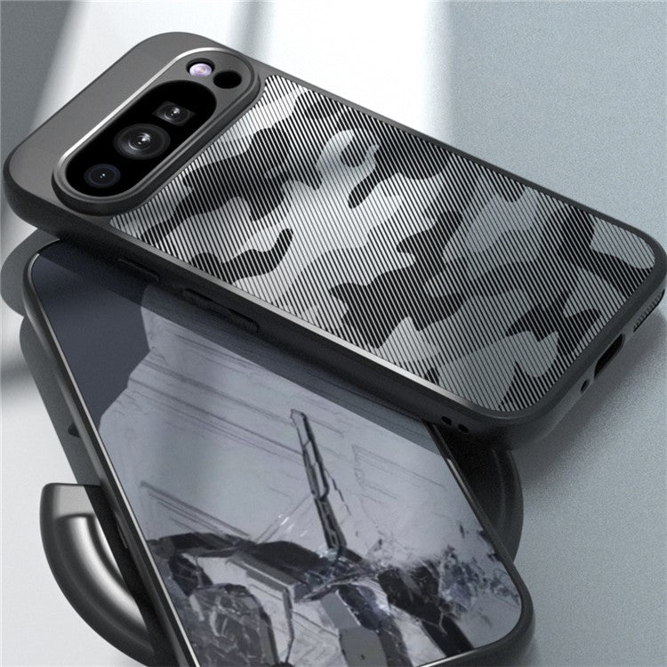 IBMRS For Google Pixel 9 Pro Case Shockproof Anti-Scratch TPU+PC Phone Cover - Artistic Camouflage
