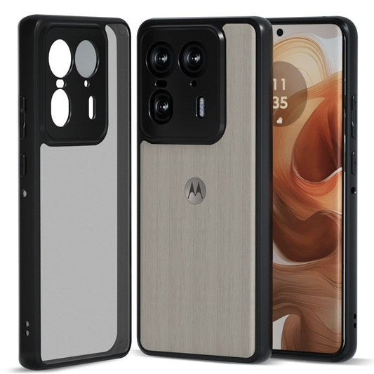 IBMRS For Motorola Moto X50 Ultra 5G / Edge 50 Ultra 5G Case TPU + PC Hybrid Design Phone Cover - Matte Black