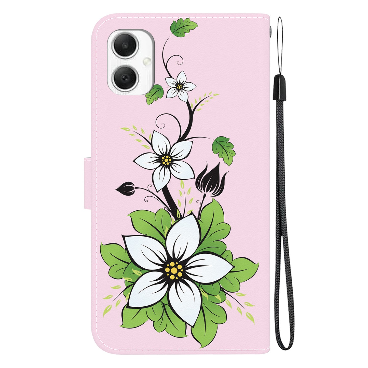 For Samsung Galaxy A06 Wallet Phone Case Anti-Drop Leather Flip Cover Pattern Printing - Lily