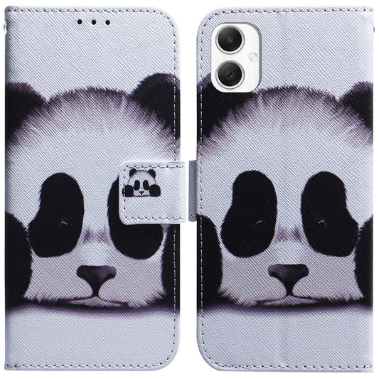 For Samsung Galaxy A06 Wallet Case Pattern Print Leather Phone Cover - Panda