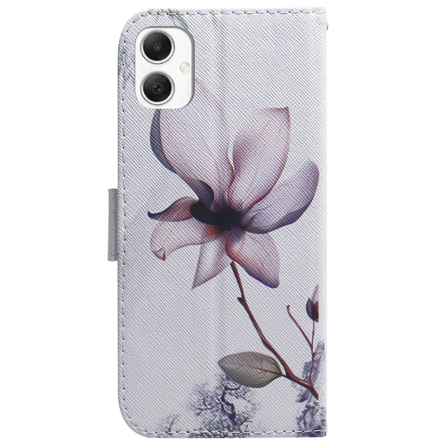 For Samsung Galaxy A06 Wallet Case Pattern Print Leather Phone Cover - Pink Flower