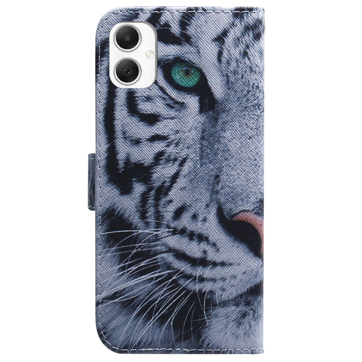For Samsung Galaxy A06 Wallet Case Pattern Print Leather Phone Cover - Tiger
