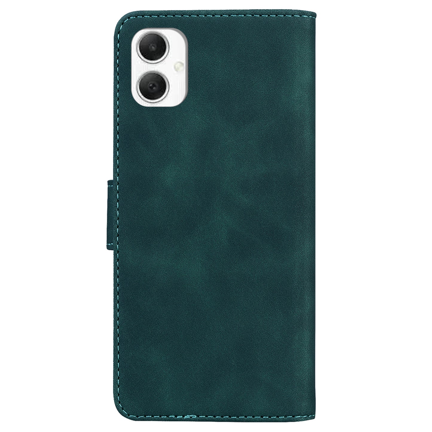 For Samsung Galaxy A06 Case Solid Color Leather Wallet Phone Cover - Green