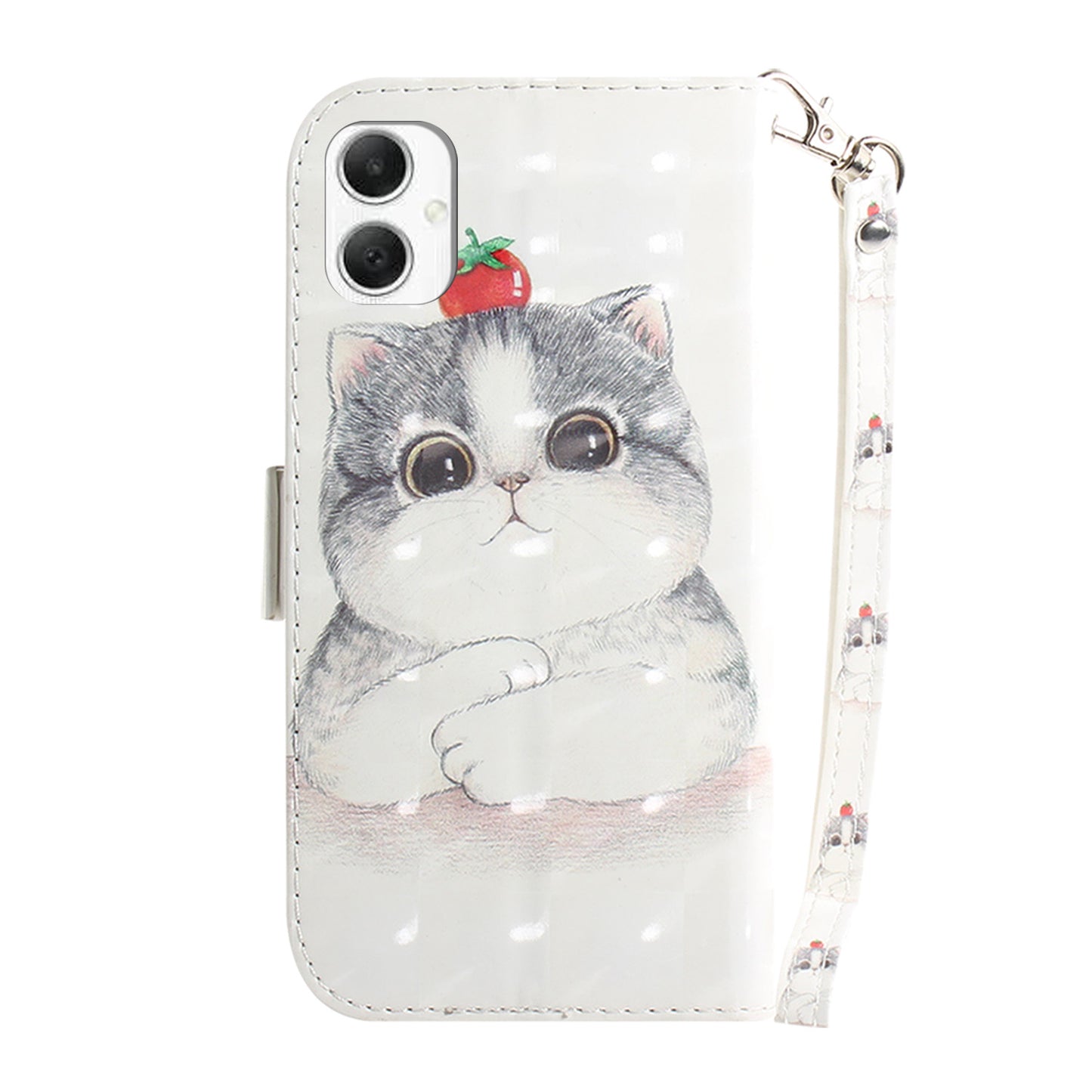For Samsung Galaxy A06 Case Pattern Printing Leather Wallet Phone Cover - Cute Cat