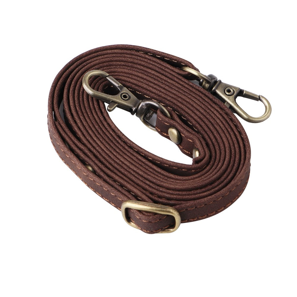 For Samsung Galaxy Z Flip7 FE 5G / Z Flip6 5G Leather Case Zipper Wallet Phone Cover with Shoulder Strap - Coffee