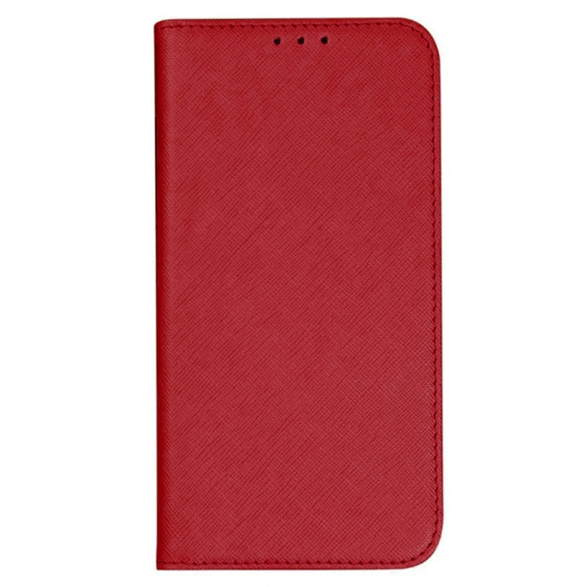 For Samsung Galaxy A06 Case Flip Shockproof Cross Texture Leather Phone Cover - Red