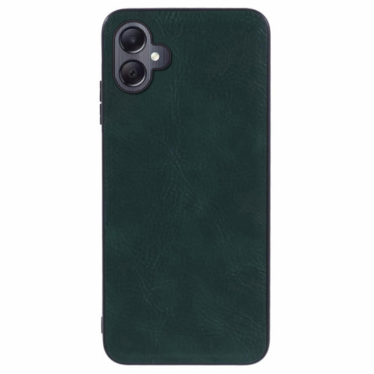 For Samsung Galaxy A06 Case Retro Leather Back Cover Non-Slip and Shockproof - Green