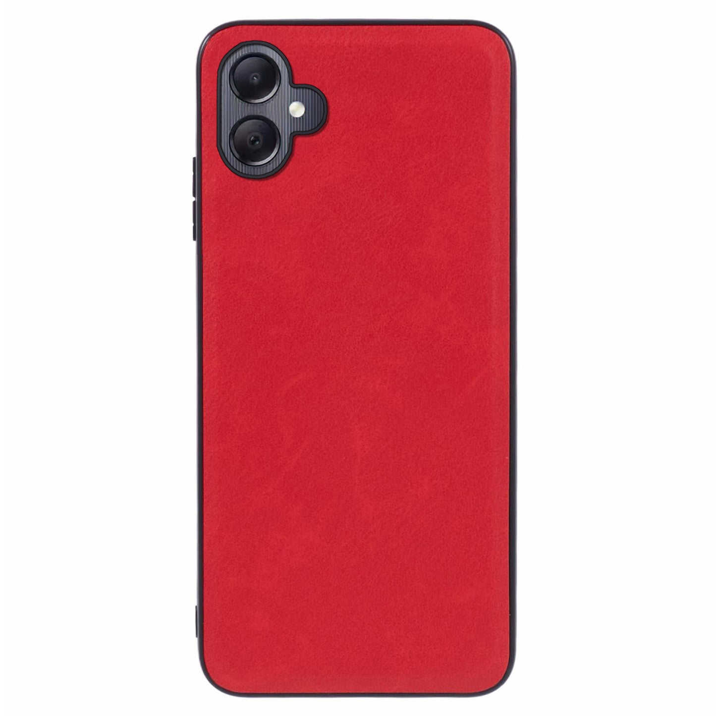 For Samsung Galaxy A06 Case Retro Leather Back Cover Non-Slip and Shockproof - Red